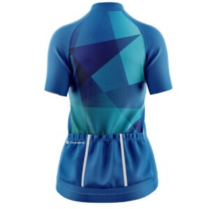 Womens Cycling Clothing | Quick Dry Mountain Biking Jersey Top Blue Color