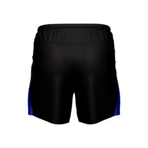 Men’s GYM Shorts with Both Zipper Pockets Black & Blue Color
