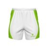 Men’s Designer GYM Workout Exercise Shorts White & Green Color