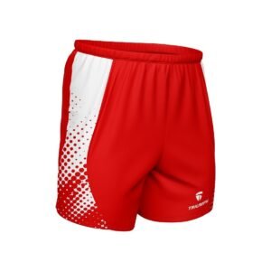 Men’s Gym Shorts | Activewear Workout Sports Bottom Red & White Color