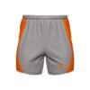 Men’s Workout & Gym Exercise Fitness Shorts Grey & Orange Color