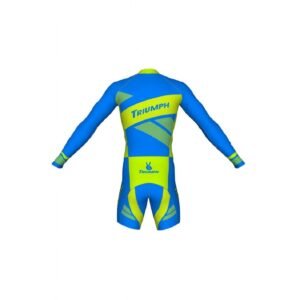 Full Sleeve Skate Suit For Skater | Powerslide Racing Speed Skinsuit Blue & Green Color