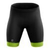 Girls Shorts for Cycling with 3D Padded Women Cycling Shorts Black & Green Color
