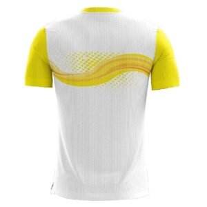 Volleyball Tshirts Clothes for Sports Player | Custom Sportswear - Yellow White Color