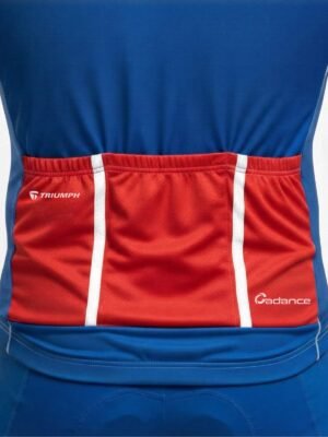 Mountain Bike Jersey | Unisex Custom Bicycle Jersey White, Blue & Red Color