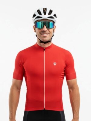Men's Dri-Fit Cycling Jerseys Red Color | Custom Cycling Wear