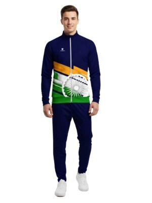 Independence Day Tracksuit for Men's | Indian Tri Color Track Suit Blue