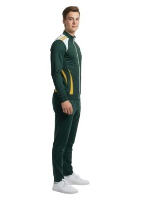 Men’s Workout Tracksuit | Sports Training Running Jogging Jacket & Pant | Gym Exercise Activewear Suit